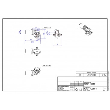 Adaptable electric power steering kit for classic vehicles