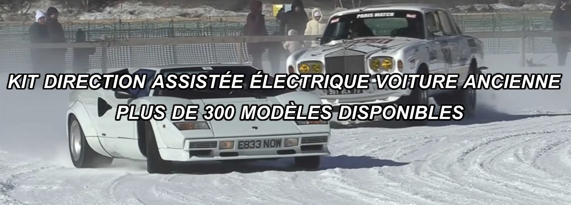 Kit direction assistée électrique adaptable voitures de collection