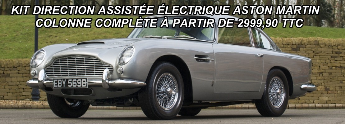 Electric power steering kit for Aston Martin DB4, DB5, DB6, DB7 and DBS