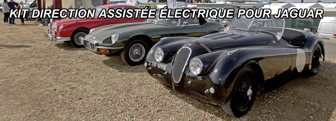 Direction assistée électrique pour Jaguar XK120, XK140, XK150, MK1, MK2 et E type