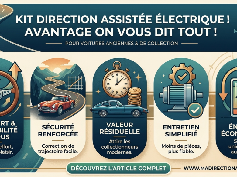 Kit direction assistée électrique ! Avantage on vous dit tout !